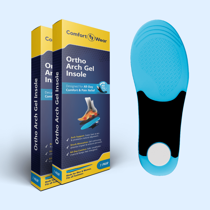 2-Pack Ortho Arch Gel Support Insoles