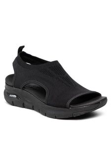 Arch Fit City Slip-On Sandals - Black