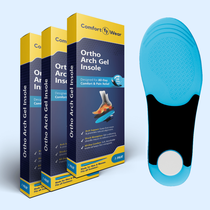 3-Pack Ortho Arch Gel Support Insoles