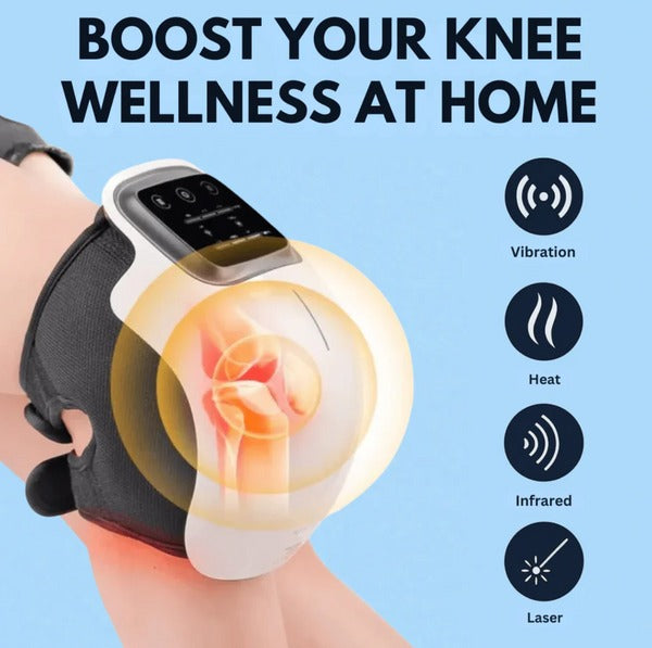 FlexAir™ Knee Massager Smart Heat, Red Light Therapy, and Vibration Massage - FSA or HSA eligible
