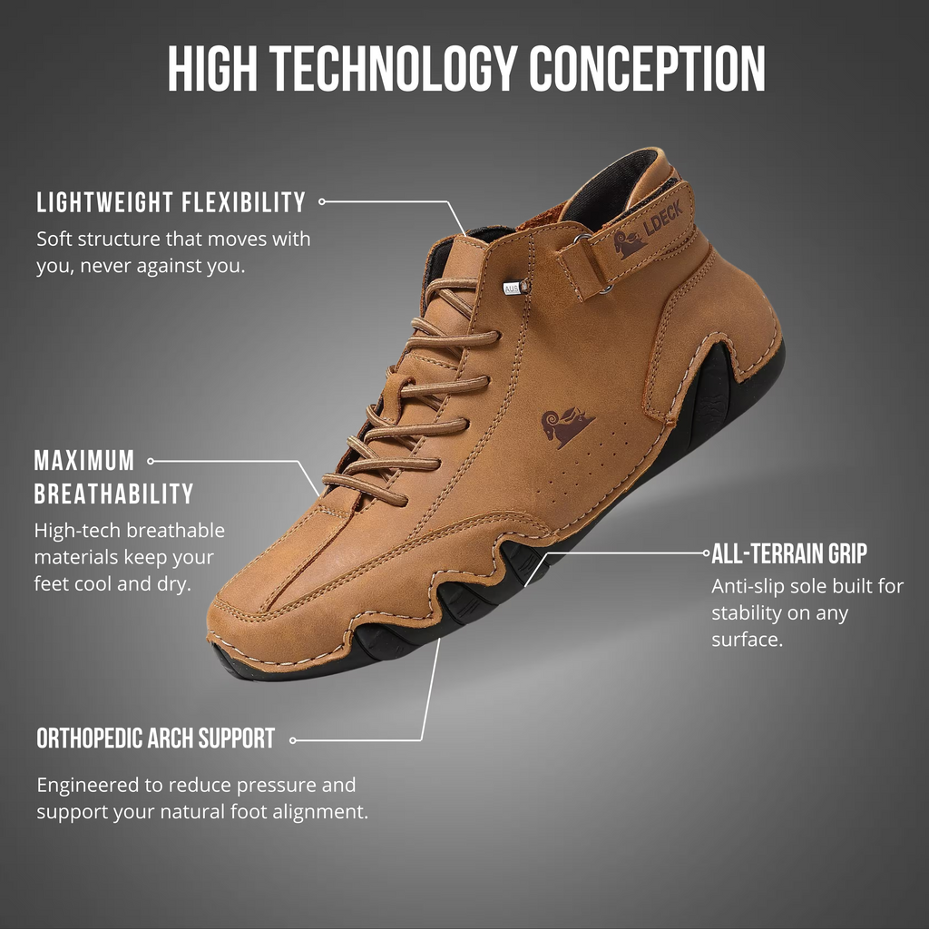 Waterproof and breathable orthopedic shoes
