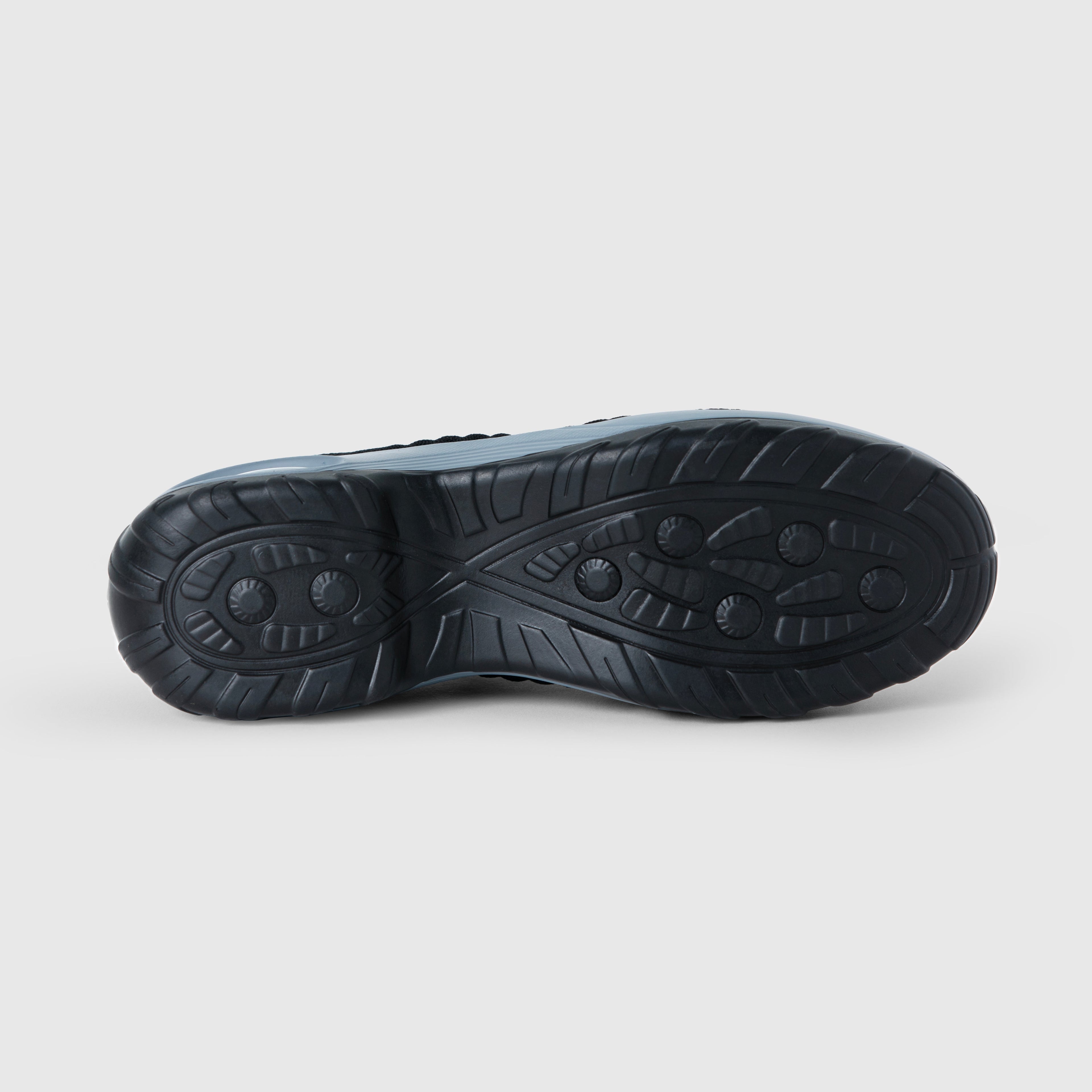 Breathable No-Tie Stretch Shoes - Black Grey