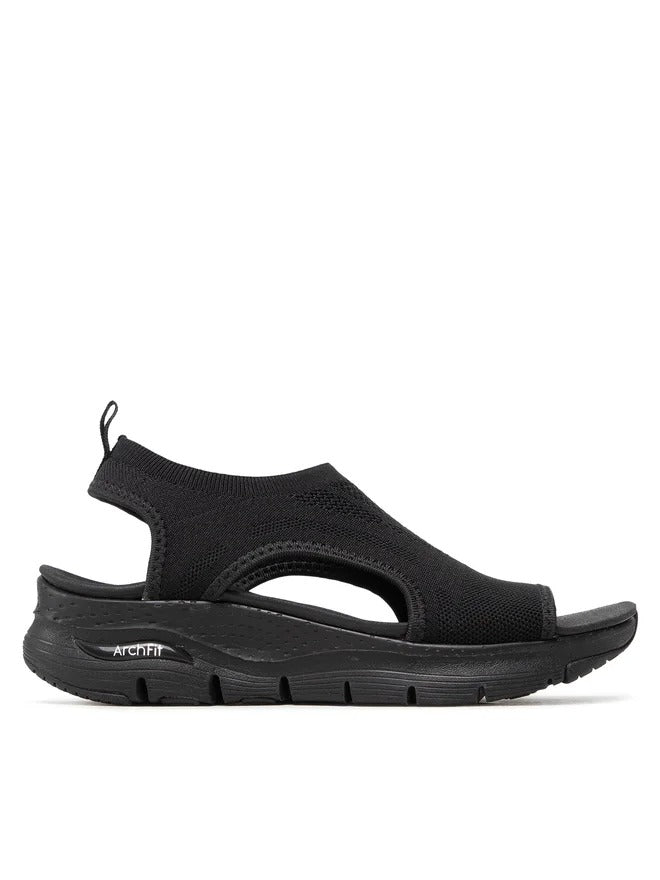 Arch Fit City Slip-On Sandals - Black