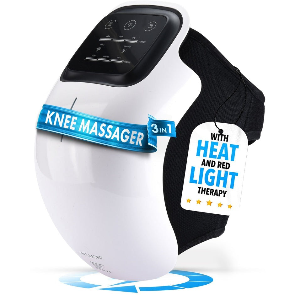 FlexAir™ Knee Massager Smart Heat, Red Light Therapy, and Vibration Massage - FSA or HSA eligible