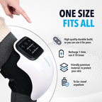 FlexAir™ Knee Massager Smart Heat, Red Light Therapy, and Vibration Massage - FSA or HSA eligible
