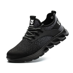 Ortho Reinforced Safety Steel Toe Boots - Black
