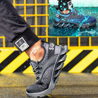 Ortho Reinforced Safety Steel Toe Boots - Black