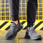 Ortho Reinforced Safety Steel Toe Boots - Black