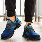Ortho Reinforced Safety Steel Toe Boots - Blue