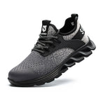 Orthopedic Reinforced Safety Steel Toe Boots - Grey - ComfortWear