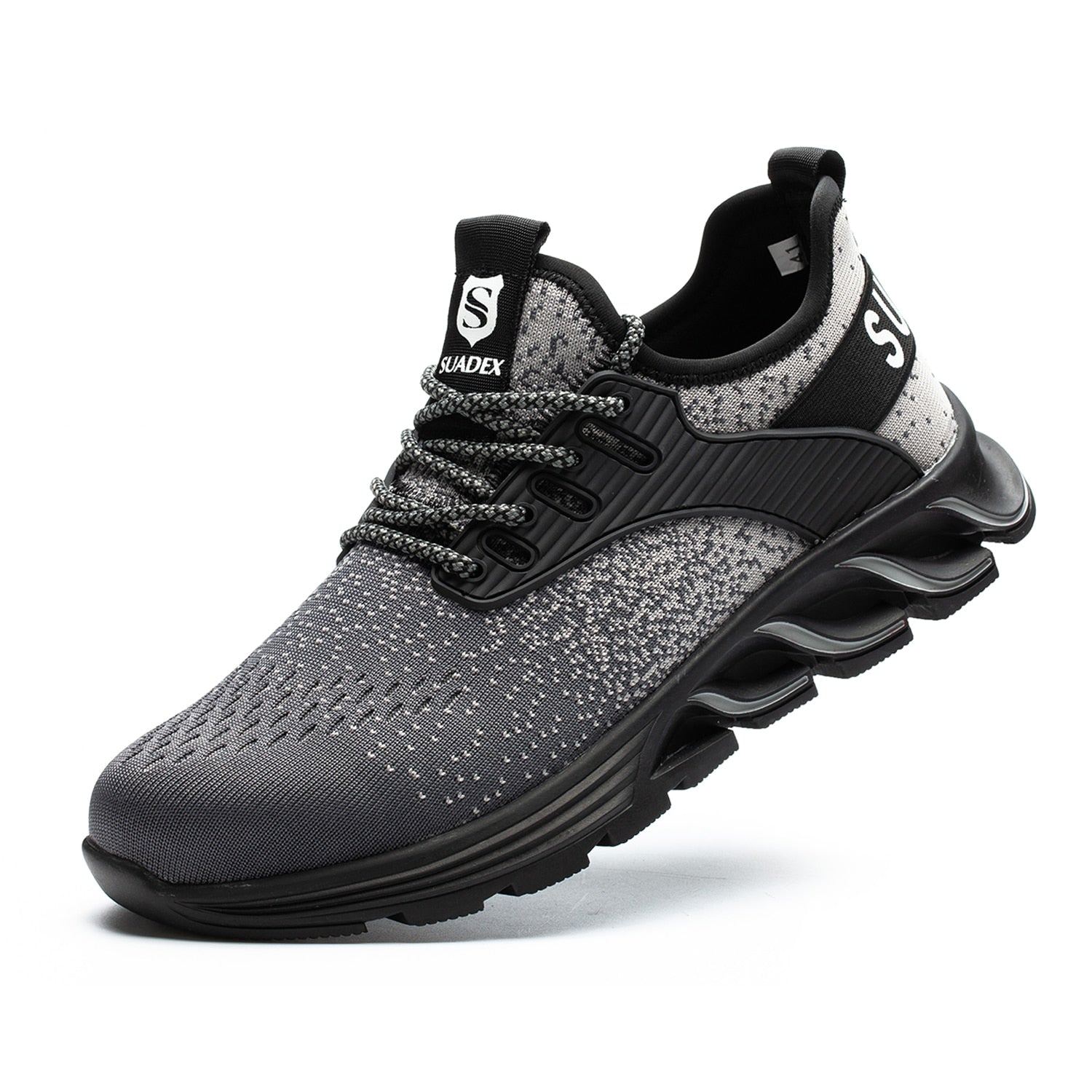 Orthopedic Reinforced Safety Steel Toe Boots - Grey - ComfortWear