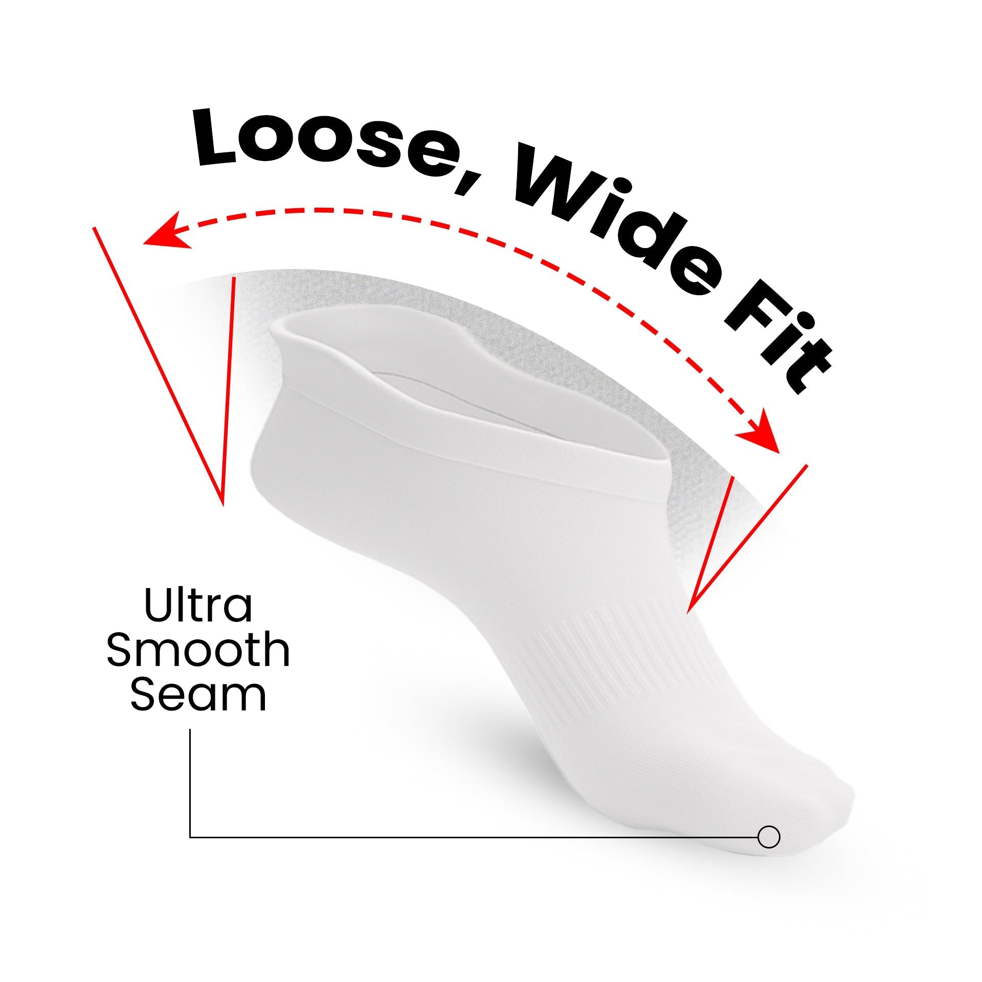 Padded Stretch Diabetic Socks