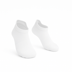 Padded Stretch Diabetic Ankle Socks - White